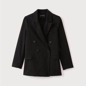 Frank & Oak The Double Breasted Blazer in Black